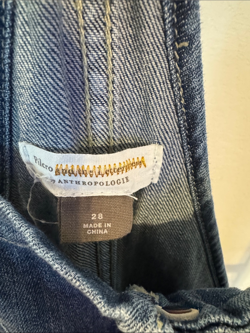 Anthropologie PILCRO Denim Button-Front Overalls - Picture 2 of 9